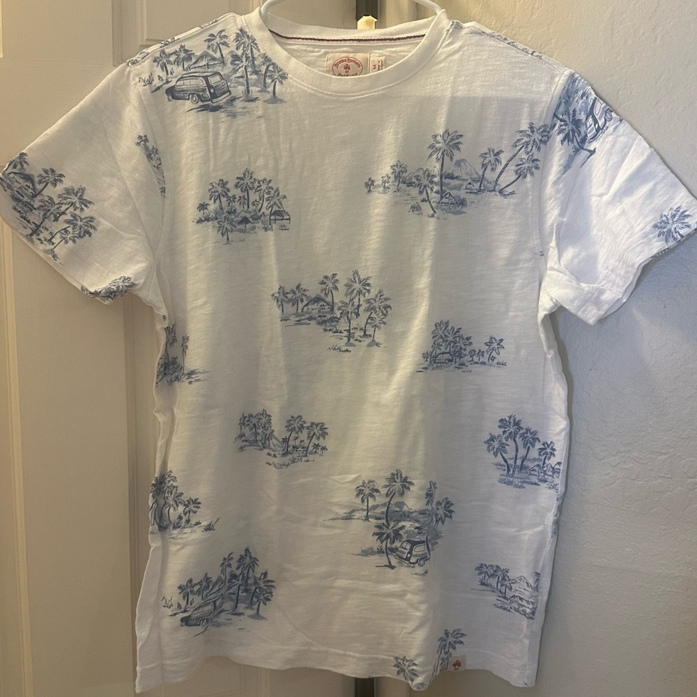 Brooks Brothers Island Print 100% Cotton Shirt
